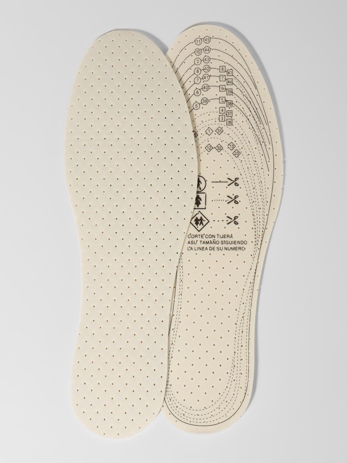 Стельки для обуви, универсальные, двухслойные, дышащие, р-р RU до 47 (р-р Пр-ля до 47), 29.5 см, пара, белые