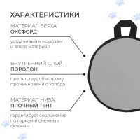 Ледянка Snow Cat, d=30 см, толщина 2 см, цвет МИКС