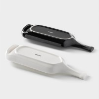 Блюда для подачи Magistro «Бутыль Инь-Янь», 31.8×10.8×2.8 см, набор 2 шт., фарфор, белое, чёрное