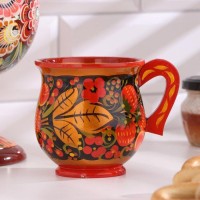 Кружка «Соковая», 9×9 см, хохлома, микс
