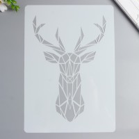 Трафарет пластик "Геометрия. Олень" 29,7х21 см