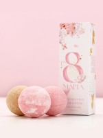 Бомбочки для ванны «С 8 марта!», 3×40 г, Чистое счастье