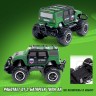Джип «Армия», радиоуправляемый, световые эффекты, работает от батареек, цвет зелёный
