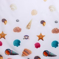 Штора для ванной Доляна «Ракушка», 180×180 см, белая