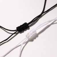 Браслеты парные «Неразлучники» инь-ян, блеск, чёрно-белые, d=7 см