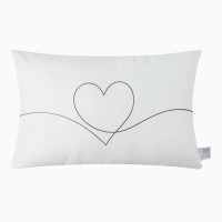 Подушка декоративная Этель "Сердечко" 60*40см, велюр