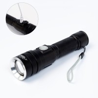 Фонарь ручной аккумуляторный "Мастер К" 1800 мАч ,1000 лм, 500 м, XHP50, micro USB, zoom, 14 x 3.6 x