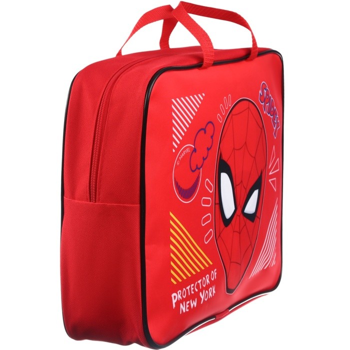 Папка с ручками текстильная А4, 35×27×10 cм, «Человек-паук»