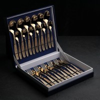 Набор столовый «Уралочка», 24 предмета, (М13), с полным декоративным покрытием, декоративная коробка