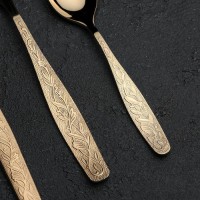 Набор столовый «Уралочка», 24 предмета, (М13), с полным декоративным покрытием, декоративная коробка