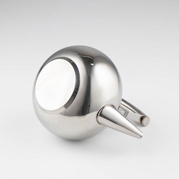 Чайник «Жуан», 1 л, с металлическим ситом, цвет хромированный