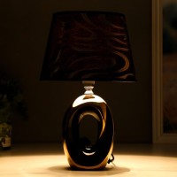 Лампа настольная 36674/1 E14 40Втчёрный - золото H32,5 см RISALUX