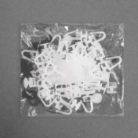 Крючок для штор, гвоздик с замком, 2,5 × 1,2 см, цвет белый