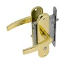 Замок врезной LOCKLAND Rd=005, с ручкой, B/S 55 мм, 4 ключа, цвет золото