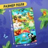 Обучающий пазл «Изучаем животных», с наклейками и карточками, 66 деталей