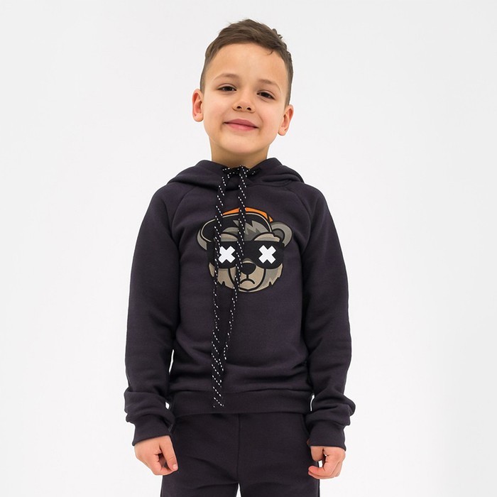 Толстовка детская KAFTAN Trendy, размер 30 (98-104 см), чёрная