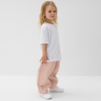 Брюки детские MINAKU: Exclusive print, цвет пудровый, Oversize рост 104 см