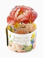 Форма ободок для кулича «Христос Воскресе!», на Пасху, 25.7×9.7 см