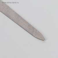 Пилка металлическая для ногтей, 13,5 см, в чехле, серебристая