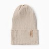Шапка детская MINAKU, бежевая, размер 48-52 (3-5 лет)