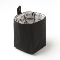 Текстильная корзинка ЭтельHOME, клетка, 10×12 см, 50% хлопок, 50% п/э