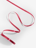 Лента атласная, 6 мм × 23 ± 1 м, цвет глубокий красный №33