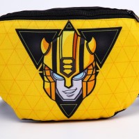 Сумка на пояс Трансформеры,  25*6*13, отд на молн, без подклада, желто/черный