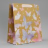 Пакет подарочный крафтовый, упаковка, «Акварельный», ML 23×27×11.5 см