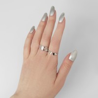 Набор колец 2 штуки «Неразлучники» нежность, цвет серебро, безразмерные