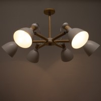 Люстра 1062/6WT E27 60Вт белый 85х85х50 см