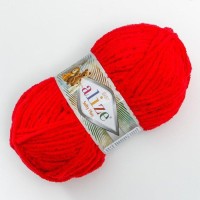 Пряжа "Softy Plus" 100% микрополиэстер 120м/100г  (56 красный)