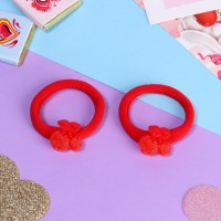 Резинка для волос "Пупсёнок" (набор 2 шт) вишенки, 3.5 см, красный