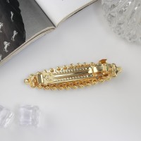 Заколка-автомат для волос "Мона" классик блеск, 9,5 см, золото