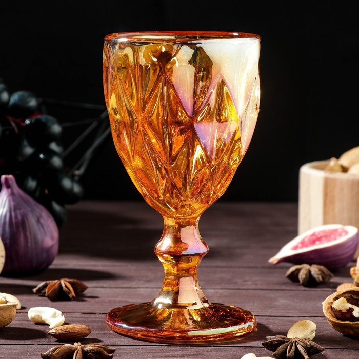 Бокал Magistro «Круиз», 250 мл, 8×15,3 см, цвет янтарный