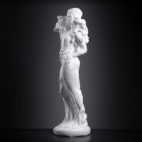 Фигура - подставка "Восточная красавица" белая, 30х27х90см