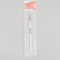 Кисть для дизайна ногтей «Волос», 18 см, ворс 10 × 2 мм, цвет белый