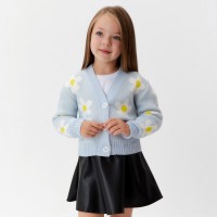 Кардиган детский KAFTAN «Ромашки», размер 36 (134-140 см)