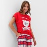 Пижама новогодняя женская (футболка, брюки) KAFTAN Bear, размер 40-42 49