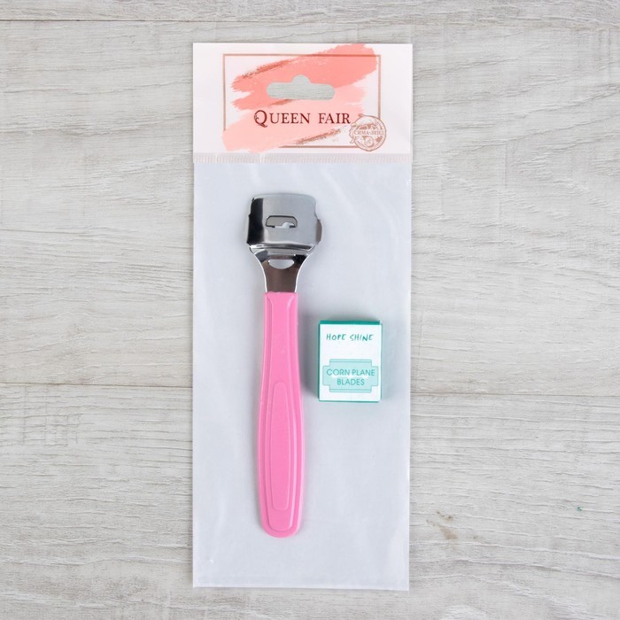 Станок для педикюра, со сменными лезвиями 3 шт, 14 см, цвет МИКС