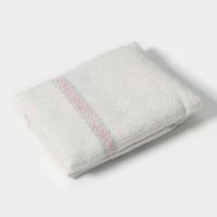 Тряпка для мытья пола Доляна, вискоза-ХПП, с оверлоком, 75×100 см, плотность 220 г/м², белая