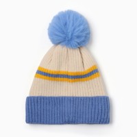 Шапка детская MINAKU, размер 48-50, голубая