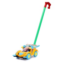 Каталка «Машинка гонка» на палочке, цвета МИКС