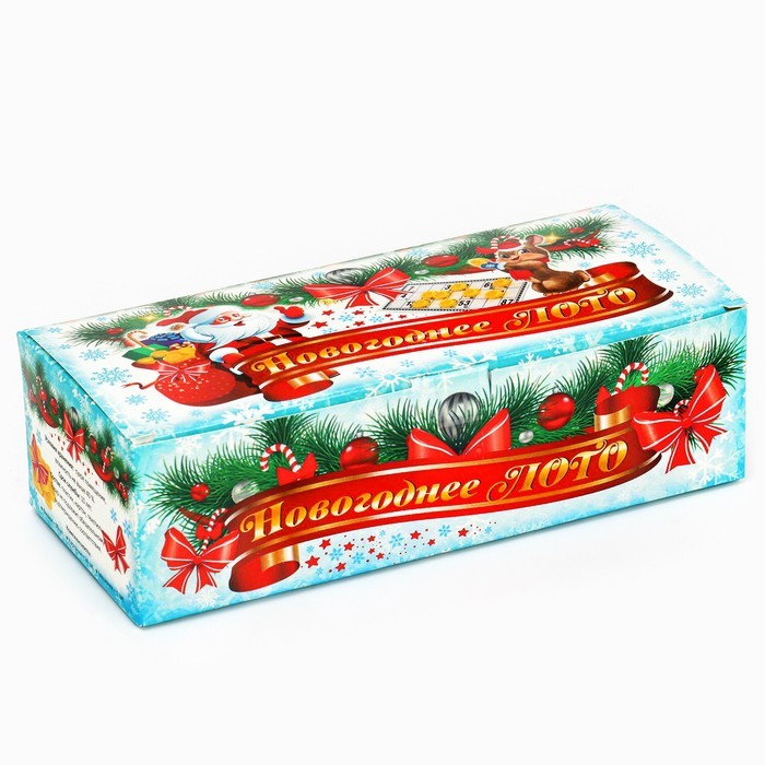 Русское лото, игра настольная, подарочное "С Новым 2025 Годом", 24 карточки, 17.5 х 7.5 см