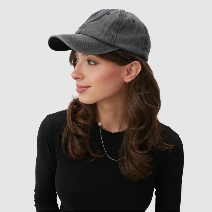 Кепка женская MINAKU, цвет черный, р-р 58