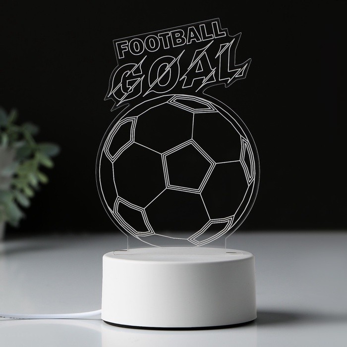 Светильник ночник «Football», 25 х 14 см, модель GBV-0121.