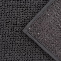 Коврик для дома LaDо́m, букли, плотность 1100 г, 50×80 см, графитовый