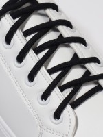 Шнурки для обуви, кевларовые, пара, круглые, d=4 мм, 180 см, чёрные