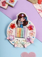 Набор для волос «Аделия»: 10 резинок 3 см, 4 зажима 3 см, цветок, МИКС