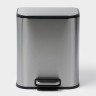 Ведро мусорное с педалью Stölz, 5 л, нержавеющая сталь, хром матовый