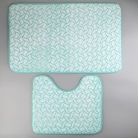 Набор ковриков для ванной и туалета Доляна «Винель», 2 шт: 40×50, 50×80 см, цвет МИКС